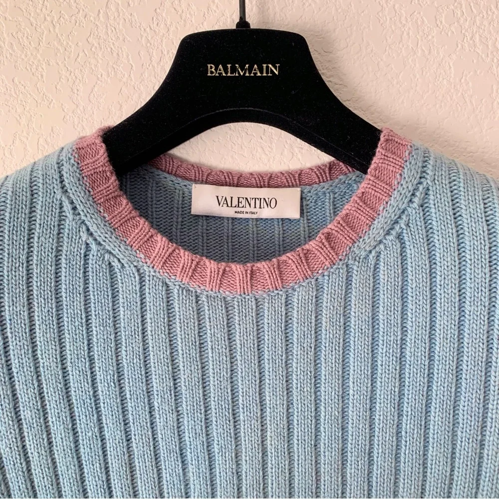 Valentino wool cashmere striped sweater